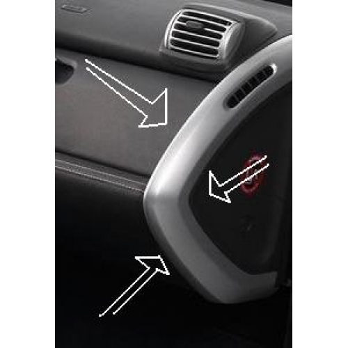 Smart Car Interior Parts Dash Corner Piece Passenger Side